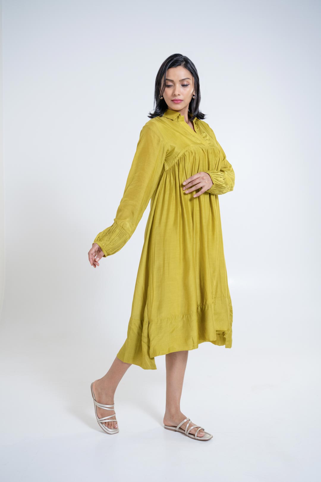 Aryan Dress - Yellow