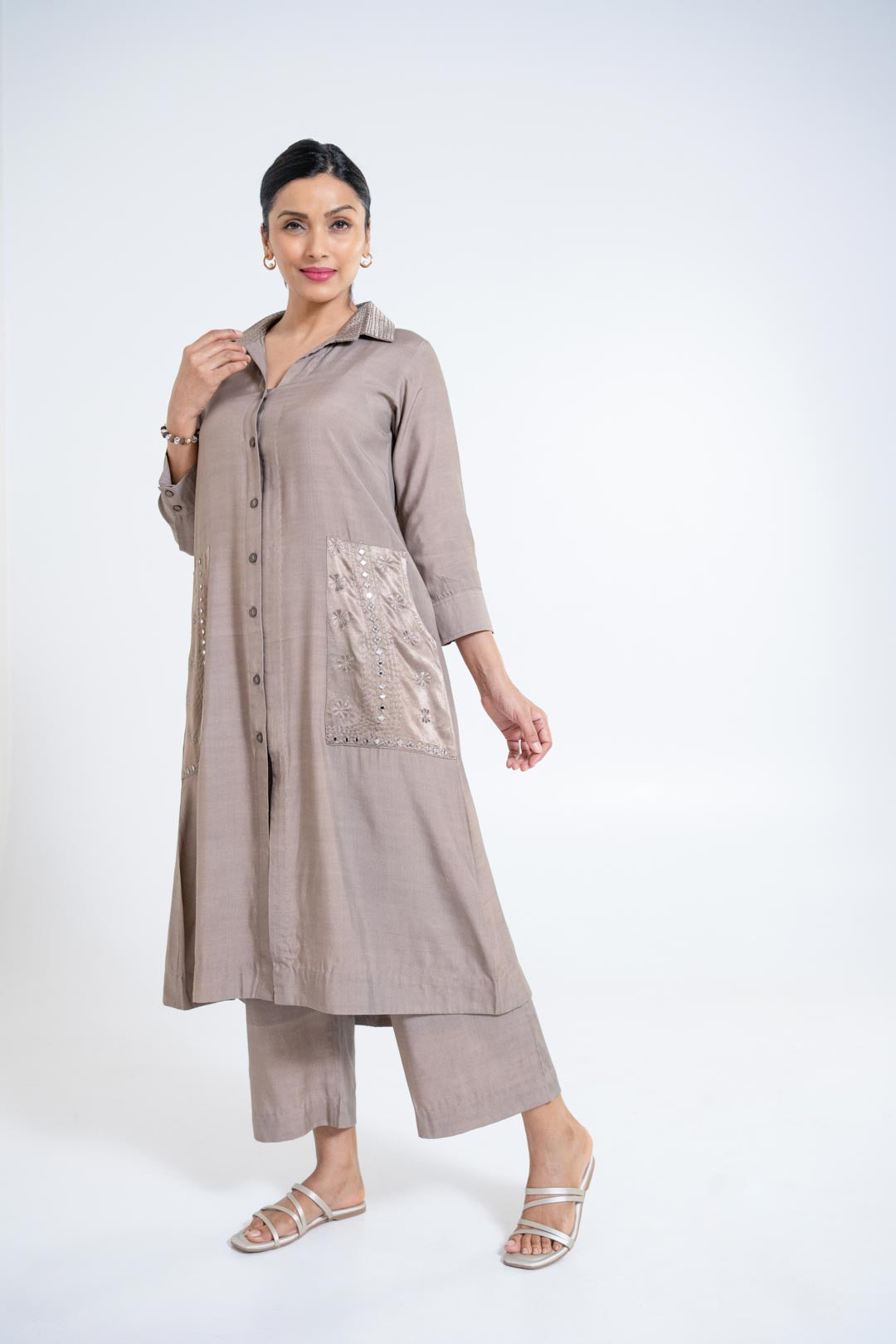 Sukoon co-ord set - Mouse Grey